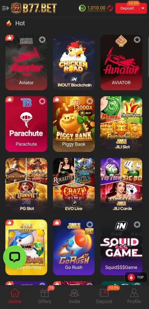 B77bet Game